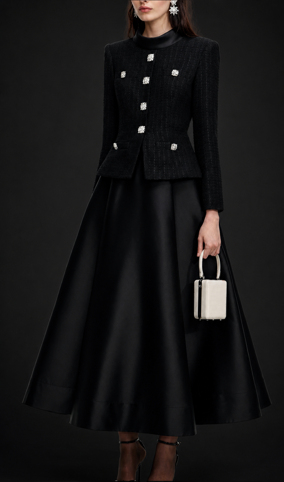 Camélia Noir Gown